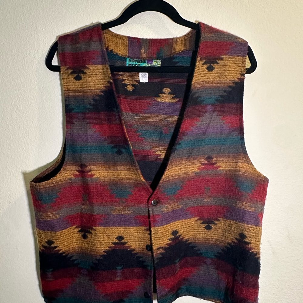 Hombre Mode Colorful V-Neck Sweater Vest